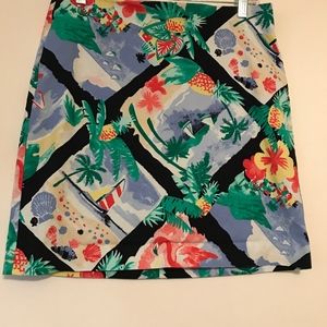 Fun tropical Talbots skirt size 8P